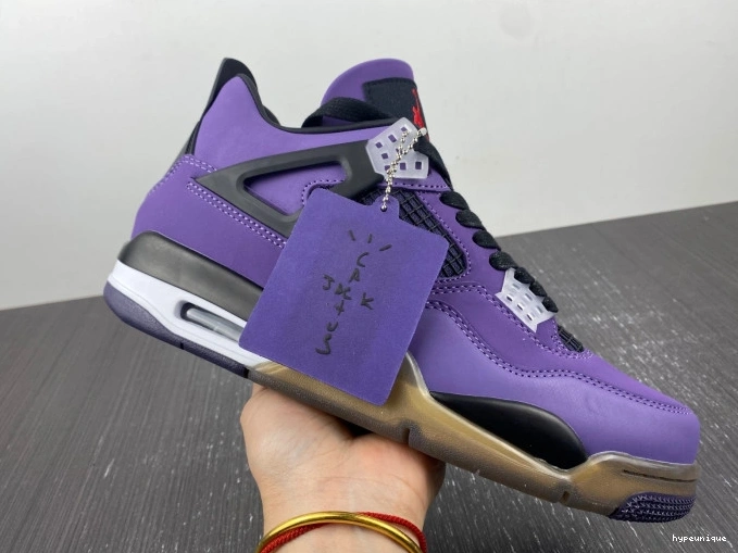 HYPE 766296 Purple 4 Retro Scott Travis Jordan Family) LN4 (Friends and 0822